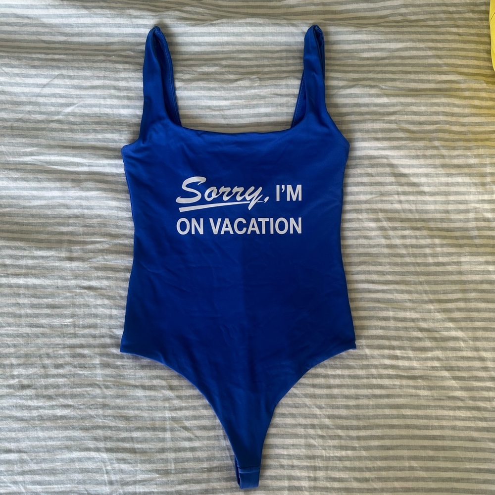 Duvin Design Blue One-Piece Swimsuit